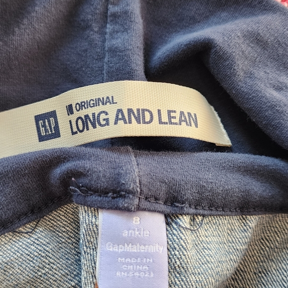 Gap Long and Lean ankle flare jeans size 8 maternity - Picture 7 of 7